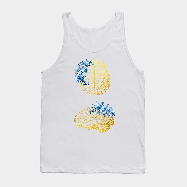 Human Brain Tank Top by erzebeth